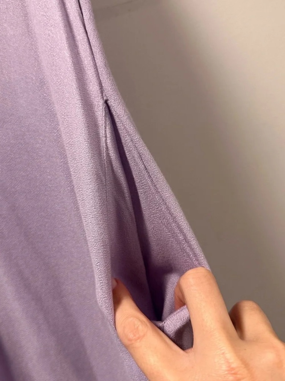 RVCA Lavender 100% Viscose Swing Dress | Lilac Short Sleeve Button Detail | Sz S - Picture 3 of 6